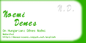 noemi denes business card