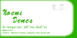 noemi denes business card